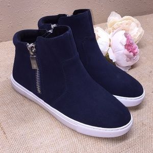 Kenneth Cole Navy High Top Sneakers